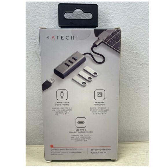 NIB - Satechi Type-C 2-in-1 USB Hub with Ethernet - Picture 4 of 7